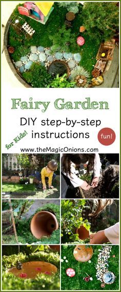 How to make a kid friendly fairy garden :: the Magic Onions :: www.theMagicOnions.com Kids Fairy Garden, Fairy Garden Plants, Fairy Garden Designs, Fairy Garden Crafts, Fairy Furniture, Faeries Gardens, Mini Fairy Garden, Fairy Garden Houses, Garden Terrarium