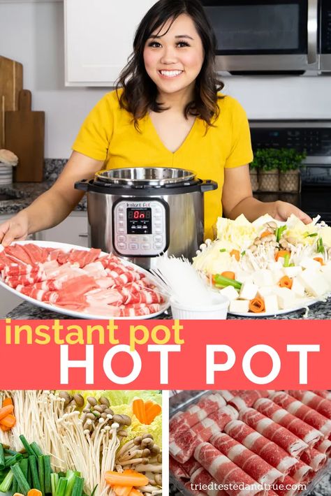 Shabu Shabu Recipe in the Instant Pot! + VIDEO - Tried, Tested, + True Shabu Shabu Recipe, Japanese Hot Pot, Japanese Meals, Hot Pot Recipe, Recipe Instant Pot, Down Wedding Hairstyles, Half Up Half Down Wedding, Cooked Cabbage, Shabu Shabu