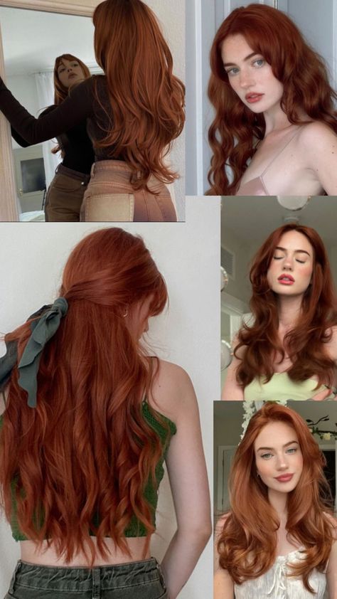 Red Hair Inspo, Ginger Hair Color, Hair Color Auburn, Pretty Hair Color, Trendy Hair Color, Trendy Hair, Dye My Hair, Red Hair Color, Long Red