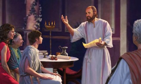 Timothy, his mother Eunice, and his grandmother Lois listen to the apostle Paul Timothy Bible, Bible Artwork, Paul The Apostle, Meaningful Pictures, Bible Pictures, Strong Faith, Pictures Of Jesus Christ, Online Library, The Kingdom Of God