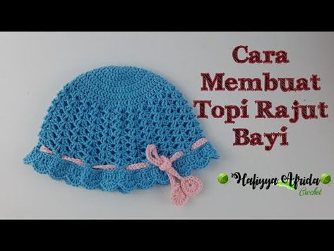 Cara Membuat Topi Rajut Bayi - YouTube Pola Topi, Chocolate Cake Recipe Moist, Crochet Bucket, Crochet Bucket Hat, Crochet Design, Crochet Shoes, Baby Crochet, Crochet Videos, Cake Recipe