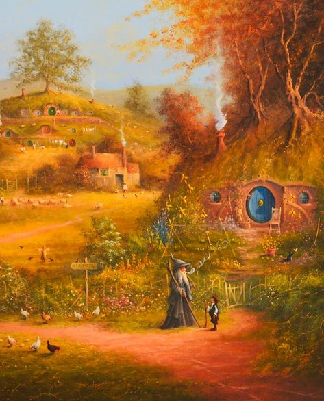 Shire Aesthetic, Joe Gilronan, Rings Wallpaper, Tolkien Artwork, Tolkien Illustration, Carl Spitzweg, Casa Hobbit, John Howe, Concerning Hobbits