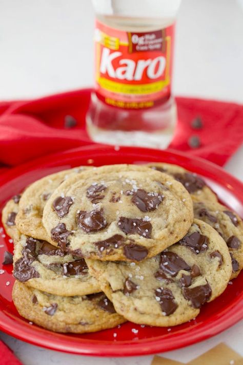 Recipes With Karo Syrup, Karo Syrup Recipes, Chocolate Spritz Cookies, Chocolate Chip Pie, Choco Chip Cookies, Karo Syrup, Choco Chips, Chewy Chocolate Chip, Chips Recipe