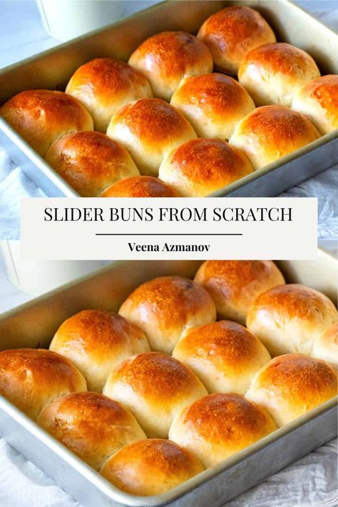 Are you tired of serving mediocre store-bought slider buns that lack flavor and texture? It's time to up your slider game with these homemade buns. Imagine sinking your teeth into rich, irresistibly soft and flavorful slider buns that will leave your guests wanting more. Slider Roll Recipes, Sliders Rolls Recipe, Rolls For Sliders, Homemade Bun Recipe, Bbq Buns Recipe, Bread Sliders Recipe, Bread Roll Recipes Homemade, Cocktail Buns Recipe, Homemade Slider Buns Easy