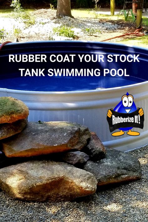 House Diy Projects, Elevated Pool, Stock Tank Swimming Pool, Tank Swimming Pool, Cowboy Pool, Stock Pools, Stock Tank Pool Diy, Liquid Rubber, Diy Swimming Pool