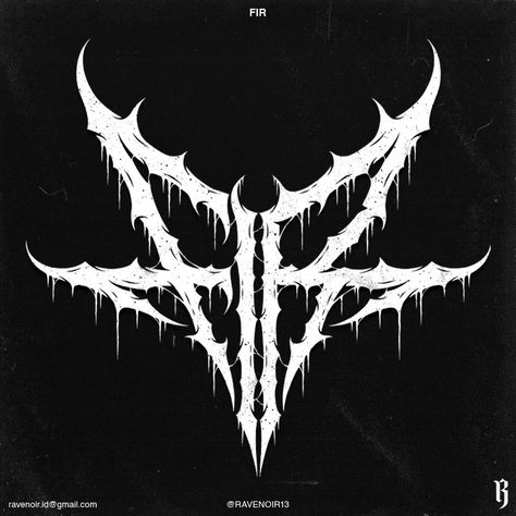 RAVENOIR13 | Metal Logo (@ravenoir13) • Instagram photos and videos Band Logo Design, Dark Illustration, Metal Band Logos, Metal Font, Graphic Poster Art, Falling In Reverse, Band Logo, Logo Emblem, Band Logos