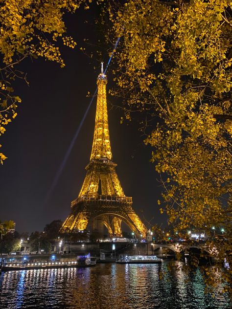 The Eiffel Tower, Paris France, At Night, Eiffel Tower, Tower, Paris, France