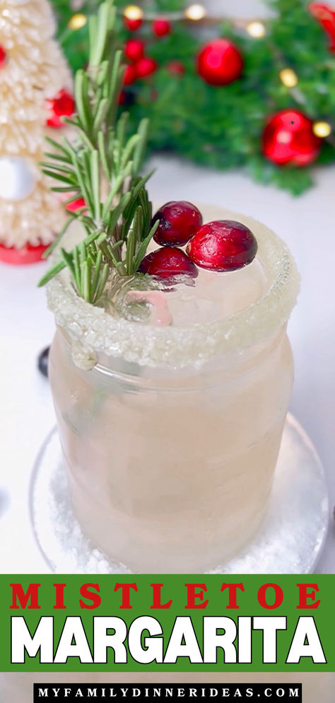 Mistletoe Margarita Miseltoe Margaritas, Mistletoe Mojito Recipe, Easy Christmas Margarita, Mistletoe Margaritas Pitcher, Christmas Margaritas For A Crowd, Festive Margaritas, Christmas Margarita Pitcher, Mistletoe Mimosas, Mistletoe Margaritas