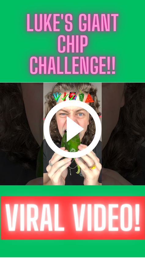 Luke's Giant Hot Chip Challenge!! Luke Did That Spicy, Hot Chips, Hot Chip, Viral Videos, Chips, The Creator, Quick Saves