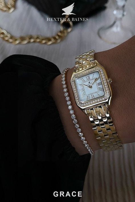 Gold Wrist Stack, Classy Accessories Women, Watch Stack, Expensive Jewelry Luxury, Luxe Jewelry, Jewelry Accessories Ideas, Dope Jewelry, Jewelry Fashion Trends, Jewelry Essentials