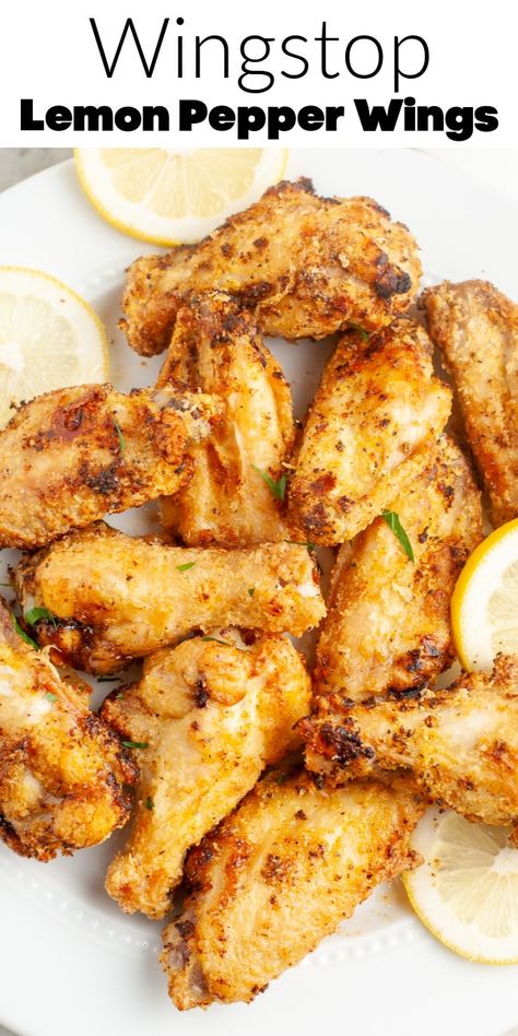 Lemon Pepper Wing Stop Recipe, Lemon Pepper Chicken Wing Sauce, Lemon Pepper Seasoning Recipe For Wings, Wings Lemon Pepper Recipe, Keto Lemon Pepper Wings, Copycat Wing Stop Lemon Pepper Wings, Airfryer Chicken Wings Lemon Pepper, Copycat Wingstop Lemon Pepper Wings, Airfryer Lemon Pepper Wings