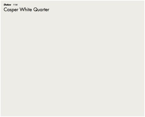 Dulux Casper White Quarter Dulux Casper White, Casper White Quarter, Dulux White Paint, White Paint Interior, Dulux White, House Colour, House Colours, Hampton House, Interior House Colors