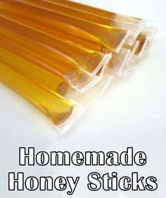 Honey Candy, Honey Spoons, Honey Bottles, Honey Diy, Honey Packaging, Honey Sticks, Honey Recipes, Candy Recipes, Bee Keeping