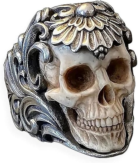 Skull wedding ring