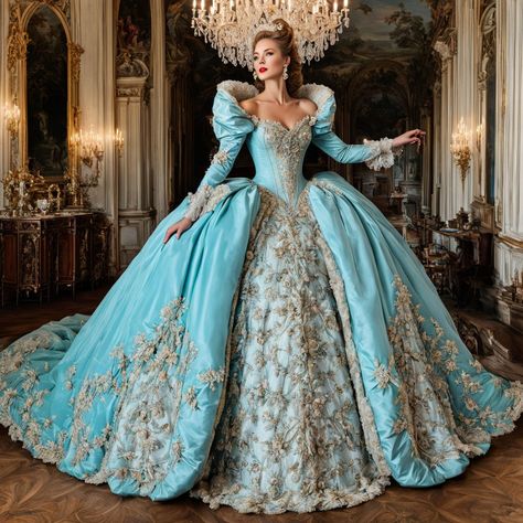 Rococo Gown, Beautiful Gown Designs, Big Wedding Dresses, Fairytale Gown, Royal Ball, Formal Occasion Dress, Fantasy Dresses, Royal Dresses, Princess Ball Gowns