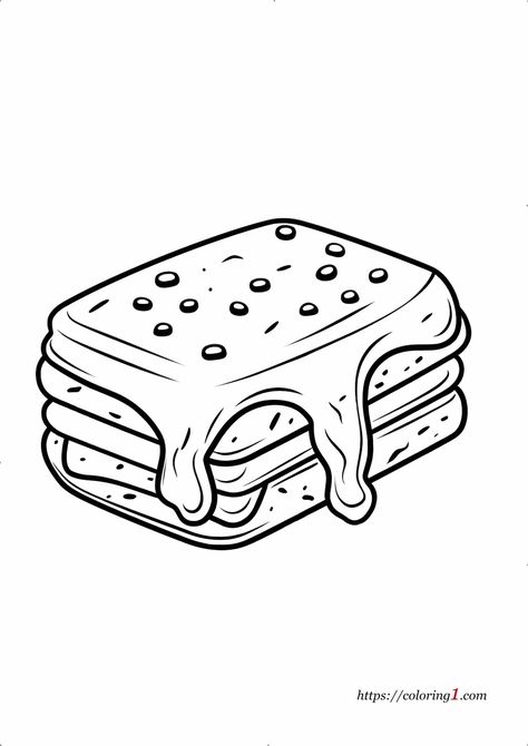 Ice Cream Sandwich Coloring Page - 2 Free Coloring Sheets (2024) Printable Color Pages, Ice Cream Coloring, Amazing Coloring Pages, Ice Cream Coloring Pages, People Coloring Pages, Free Coloring Sheets, Toddler Stuff, Reborn Toddler, Cream Sandwich