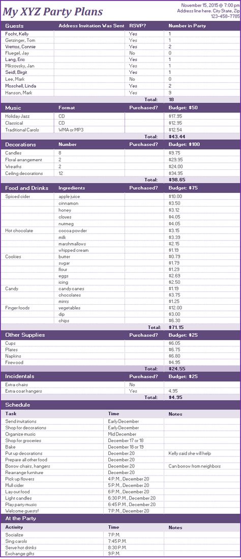 This Party Planner template is created using Microsoft Excel with everything easily customizable. You can amend any area, change headings and add new item lines according to your event. All the calculations and mathematical formulas are already there to calculate amounts. Party Planning Spreadsheet, Planning Spreadsheets, Event Checklist Template, Event Budget Template, Event Planner Website, Christmas Party Planner, Mathematical Formulas, Party Planner Template, Event Planning Checklist Templates