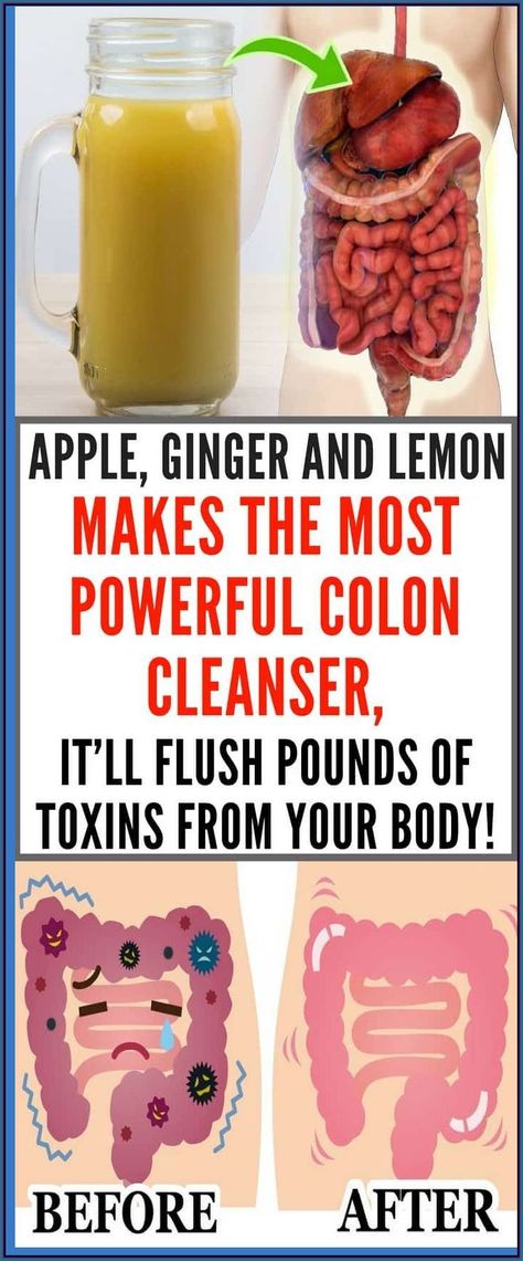 Apple, Ginger And Lemon Makes the Most Powerful Colon Cleanser, It�ll Flush Pounds Of Toxins! Apple Cider Vinegar Detox Drink, Ginger And Lemon, Turmeric Water, Apple Cider Vinegar Detox, Natural Colon Cleanse, Detox Drinks Recipes, Egg Diet, Turmeric Benefits, Colon Cleanse