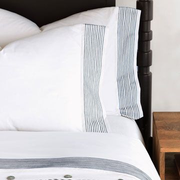 Fine Linen Collections - Eastern Accents Thom Filicia, Linen Sheet Sets, Luxury Bedding Collections, Eastern Accents, Designer Bedding Sets, Percale Sheets, Bed Linens Luxury, Fine Linen, Satin Stitch