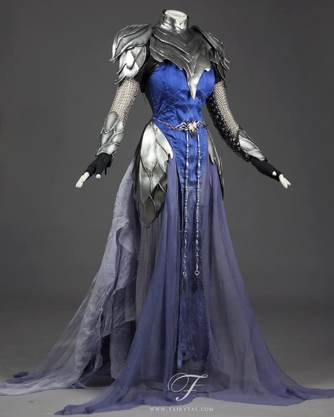 Fairytas on Instagram: “Elven Inquisitor - I think everyone has that project that really challenges you, this one was mine. Everything that could have gone wrong…” Armour Dress Aesthetic, Dress And Armor, Dress With Armor, Armoured Dress, Asgardian Armor, Armor Dresses, Armour Dress, Dress Armor, Medieval Outfit