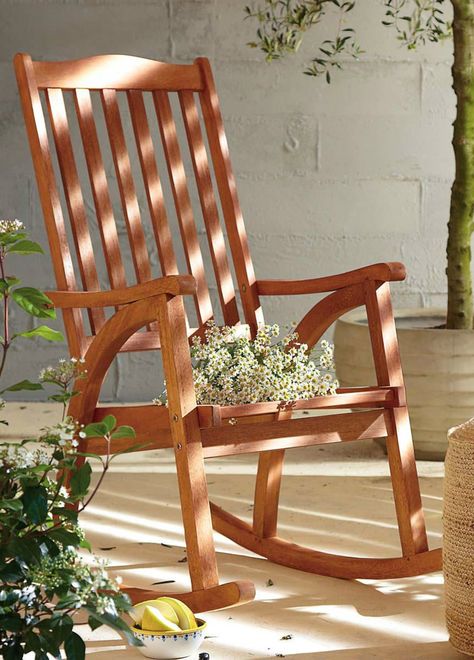 Wooden garden chairs