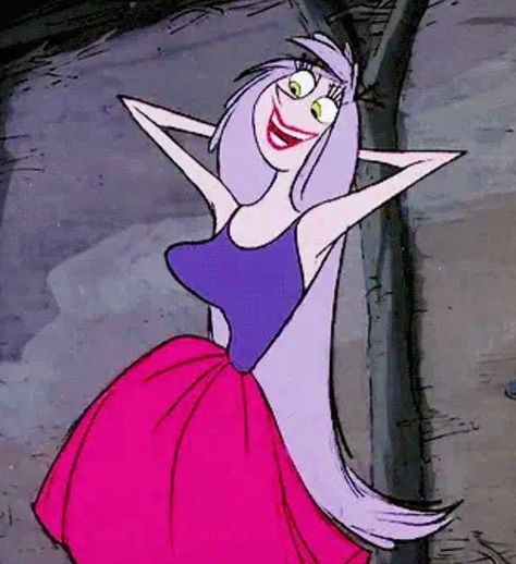 Bad Disney, Madam Mim, Evil Disney, Disney 2024, Instagram Cartoon, Disney Sketches, Female Cartoon, Disney Ladies, Elba