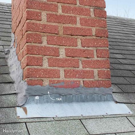 Roof Cement Roof Problems, Roof Sheathing, Roof Edge, Danger Signs, Roof Flashing, Brick Chimney, Roofing Diy, Building Roof, Roof Covering