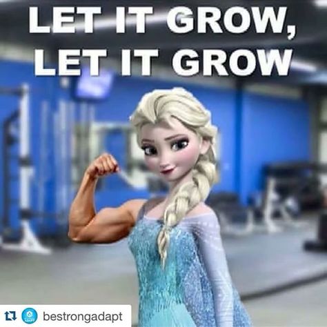 Let it grow. Gym Humour, Legion Of Boom, Fitness Memes, Let It Grow, Disney Prince, Arm Day, Movie Memes, Gym Quote, Workout Memes