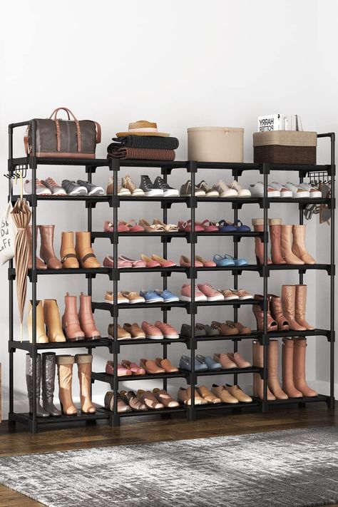 Stylish Large Shoe Rack Storage Organizer for Closet for different kinds of shoes and bags Garage Shoe, Garage Shoe Rack, Tall Shoe Rack, Shoe Rack For Closet, Boot Shoe Rack, Large Shoe Rack, Shoe Rack Storage, Organizer For Closet, Big Toys