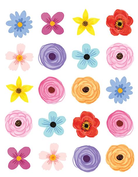 PRICES MAY VARY. Stickers are acid-free and lignin-free Stickers measure approximately 2-1/2" x 1/2" 120 stickers per pack in 10 designs Fresco, Graphic Design Flowers, Cute Flower Stickers, Small Flower Drawings, Painting Doodles, Vector Portraits, Graphic Flowers, Circle Collage, Shot Book