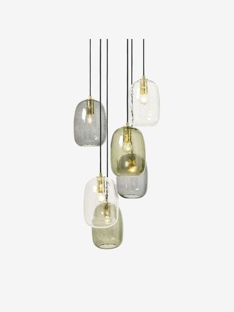 Cluster Glass Pendant Lighting, Stairs Lighting Ideas Ceilings, Cluster Chandelier, Cluster Pendant Lighting, Wall Lights Living Room, Cluster Lights, Cfl Bulbs, Touch Lamp, Chandelier Ceiling Lights