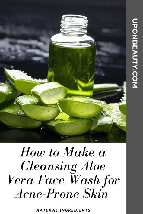 Face Wash Recipe, Aloe Vera Face Wash, Homemade Face Wash, Diy Face Wash, Aloe Vera Face, Aloe On Face, Aloe Vera For Face, Natural Face Wash, Diy Acne