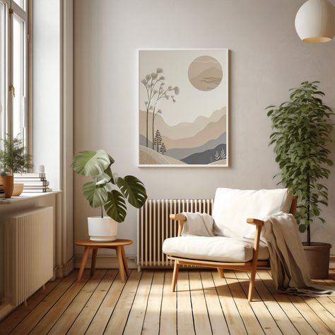 Elevate your space with this serene Japandi style wall art. Designed with meticulous attention to detail, this artwork exudes a sense of calm and harmony, inviting you to immerse yourself in its peaceful embrace.

This wall art features a tranquil scene of trees gently swaying under the warmth of the sun. Rendered in soothing beige neutral colours, this art evokes a sense of serenity and balance, creating a harmonious composition that brings a sense of calm to any room. Beige Wall Interior Design, Japandi Wall Colors, Japandi Mood Board, Estilo Japandi Decoracion, Japandi Artwork, Living Room Japandi, Japandi Wall Decor, Japandi Living Room Design, Sun Theme