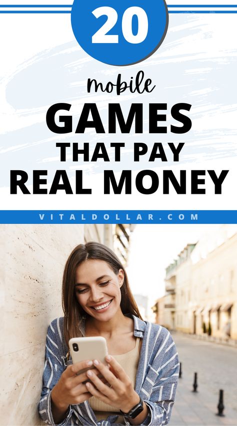 20 Mobile Games That Pay Real Money Play Games For Money, Apps That Pay You, Money Apps, Gift Cards Money, Apps That Pay, Ways To Get Money, Paypal Cash, Play Money, Money Games