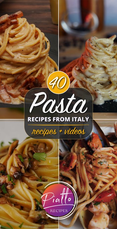 Homemade Italian Noodle Recipes, Authentic Pasta Recipes Italy, Italian Noodle Dishes, Pasta Recipes Gourmet, Best Italian Dishes Pasta, Italian Recipes Authentic Homemade Pasta, Crazy Pasta Recipes, Types Of Italian Pasta, Italian Pasta Authentic