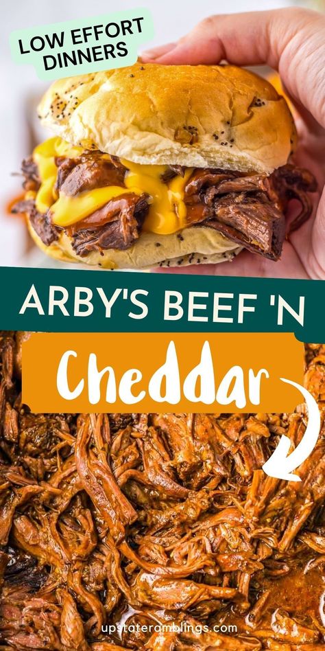 Arby's Beef 'n Cheddar Roast Beef Sandwich Crock Pot Recipes, Beef Roast Sandwiches Crock Pot, Crockpot Meat Sandwiches, Sandwich Crockpot Recipes, Crockpot Beef And Cheddar Sandwiches, Slow Cooker Tailgate Recipes, Pot Roast Sandwiches Crock Pot Recipes, Hot Sandwich Recipes Crock Pots, Crock Pot Lunches For Work