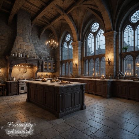 Fantaysy (@fantaysy_artworks) • Photos et vidéos Instagram Dark Architecture, Family Manor, The Glass Castle, Castle Kitchens, Queen Of Shadows, Victorian Manor, Glass Castle, Fantasy Architecture, Gothic Interior