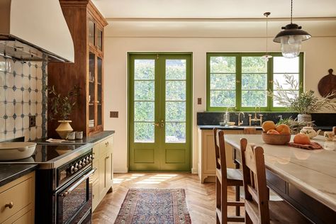 The Kitchen in This LA Spanish Colonial Has a Collected European Look | Architectural Digest European Cottage Interiors, Oval Room Blue, Colonial Interior, Timeless Kitchen, Spanish Style Homes, Hello Lovely, International Design, Spanish Colonial, Kitchen Inspo