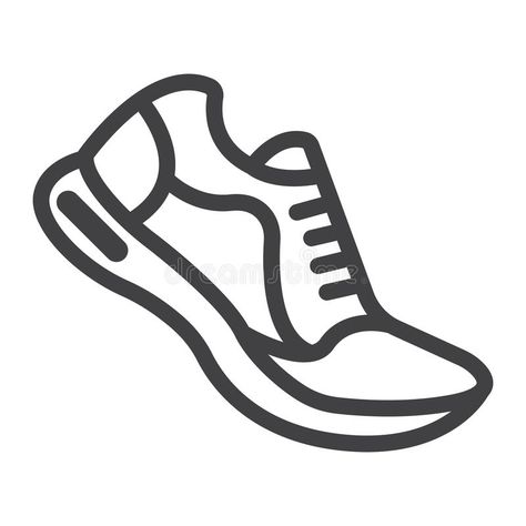 Running Shoes Illustration, Running Shoes Tattoo, Running Symbol, Running Drawing, Running Vector, Icon Tattoo, Shoes Vector, Shoe Tattoos, Sport Vector