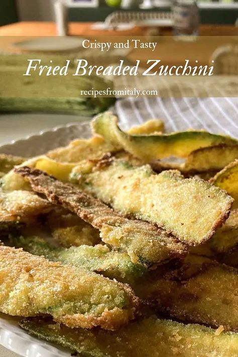 Breaded Zucchini Fried, Sliced Zucchini Recipes, Fried Zuccini, Breaded Zucchini, Oven Fried Zucchini, Deep Fried Zucchini, Pan Fried Zucchini, Fried Zucchini Recipes, Recipe Vegetables