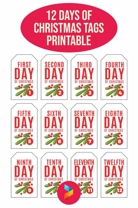 12 Days Of Christmas Care Package, 12 Days Of Christmas Printable Tags, 12 Days Of Christmas Free Printables, Free 12 Days Of Christmas Printables, Free Printable 12 Days Of Christmas Tags, Twelve Days Of Christmas Printables, 12 Days Of Christmas Tags Printable Free, 12 Days Of Christmas Printables Free, 12 Days Of Christmas Gift Tags