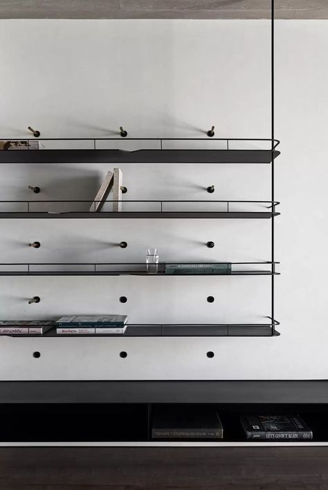 Design Shelves, Shelves Ideas, Metal Shelving, Joinery Details, Furniture Details Design, Shelving Design, Design Apartment, Best Furniture, Shelving Systems