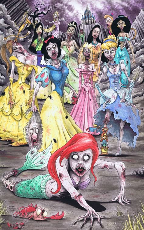 Disney Villains Halloween, Zombie Funny, Disney Horror, Movie Horror, Zombie Humor, Halloween Disney, Dark Disney, Childhood Movies, Horror Halloween