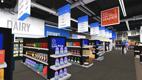 Stores Bloxburg Ideas, How To Make A Shopping Cart In Bloxburg, Store Layout Bloxburg, Bloxburg City Shop Ideas, Bloxburg Store Layouts, Walmart Bloxburg, Bloxburg Convenience Store Decal Codes, Stores Bloxburg, Bloxburg Parking Garage