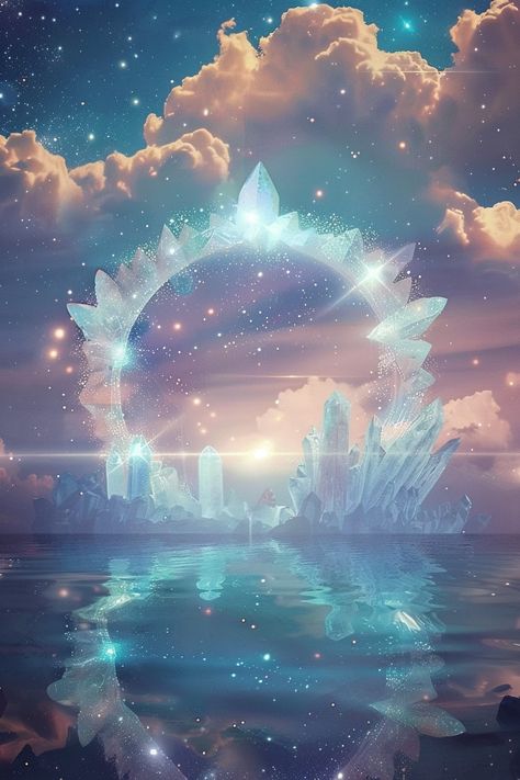 Magic Portal Aesthetic, Pink Crystal Aesthetic, Starseed Aesthetic, Galaxy Portal, Starseed Art, Magical Portal, Crystals Magic, Pearl House, Galaxy Aesthetic