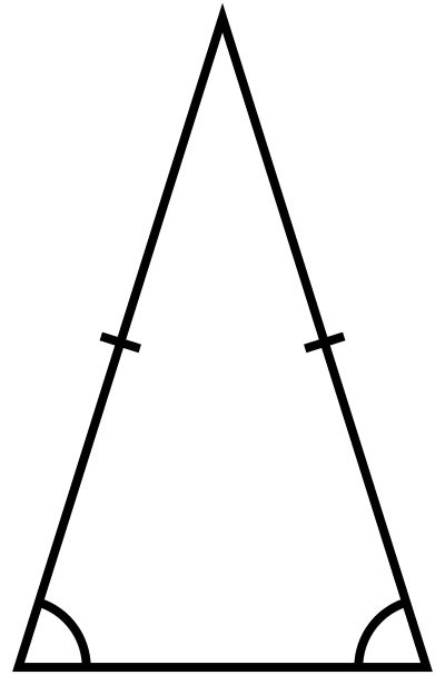 Isosceles triangle. Remember to know meanings of the dashes - the two here represent the vertical lines are the same length. Check for angles now. Are they the same? Triangle Printable, Bow Tie Template, Tie Template, Timesheet Template, Triangle Template, Isosceles Triangle, Christmas Worksheets, Right Triangle, Christmas Images