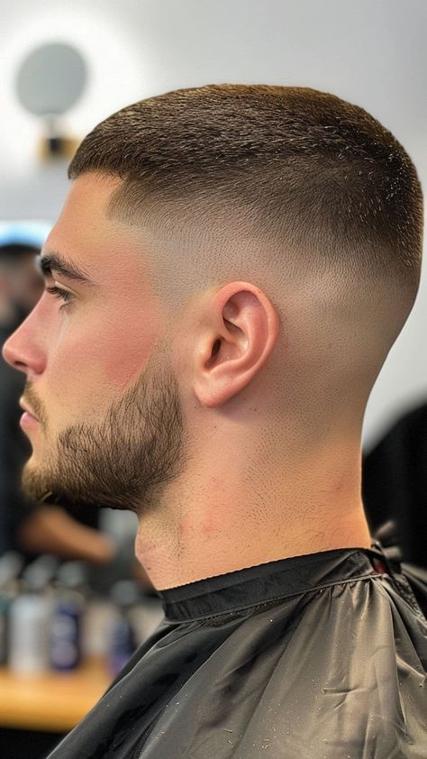 Mens Faded Buzzcut, Faded Haircut For Men Short Hair, Men Very Short Haircut, Hairstyles Fade For Men, Buzzcut Skin Fade, Buzz Cut For Boys, Faded Haircut Men, Men’s Skin Fade, Men Buzzcut Fade