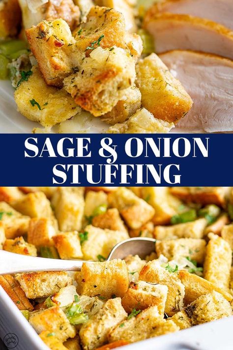 Stuffed Peppers Recipes, The Best Stuffing, Classic Stuffing Recipe, Onion Stuffing, Best Stuffing Recipe, Sage And Onion Stuffing, Dressing Recipes Thanksgiving, Sage Stuffing, Best Stuffing