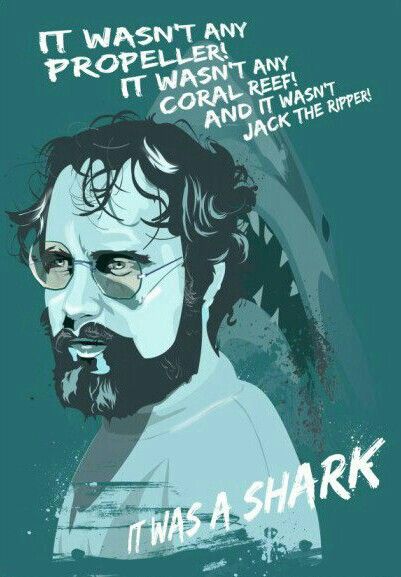 HOOPER FROM JAWS Jaws Quotes, Jaws Art, Jaws Party, Jaws Film, 1970s Movies, Amity Island, Jaws Movie, Horror Collection, Bookmark Ideas