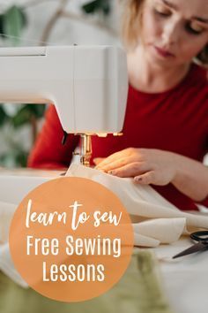 Sewing Classes For Beginners, Online Sewing Classes, Sewing Online, Beginner Sewing Patterns, Sewing Machine Basics, Sewing Courses, Printable Sewing Patterns, Sewing Tutorials Clothes, Sewing Tutorials Free